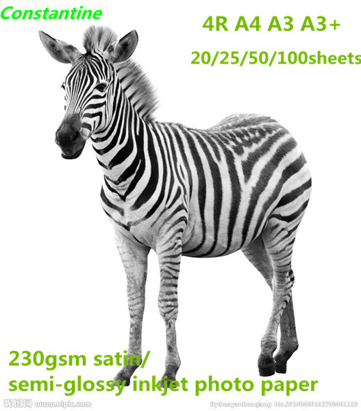 Buy 230gsm satin-semi-glossy inkjet photo paper waterproof at wholesale prices