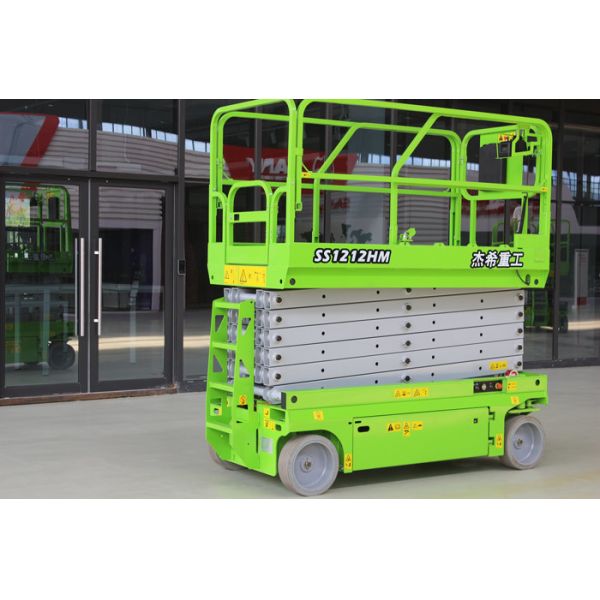 Electrial Aerial Work Platform Hydraulic 12m / 13m Scissor Lift For Outdoor And