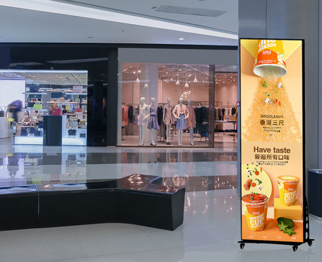 Foldable LED Poster The Ultimate Solution For Dynamic And Impactful Advertising In Shopping Centers And Public Spaces