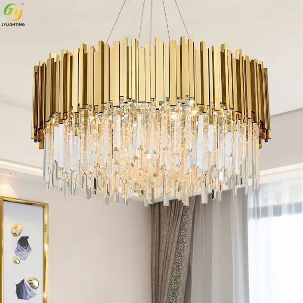 JYLIGHTING Light Luxury Crystal Chandelier Living Room Lamp K9 Crystal