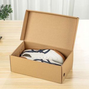 Mailing 1800gsm CCNB Shoe Packaging Box Brown Corrugated Paper