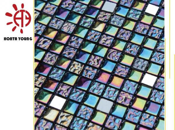 Buy HTY - TRB 300  Hot Sale Colored Ceramic Glass Mosaic Tile For Swimming Pool at wholesale prices