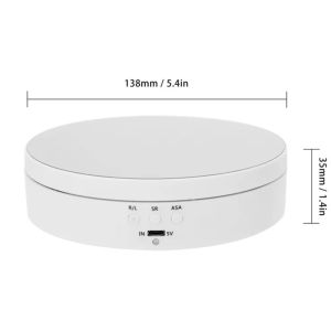 Rechargeable 360 Degree Electric Rotating Turntable For Photography Customized
