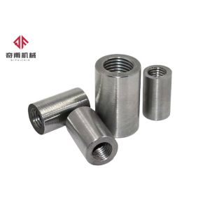 Straight Stainless Steel Rebar Couplers Metal Bushing Sleeve ISO9001