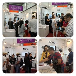 shower set with bracket Foshan supplier 2019 NEW black colour luxury rain shower