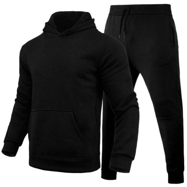 High Quality 100% Polyester Heat Transfer Tracksuit Hoodie Custom Design Plain Men Sweatsuit Sets for Sublimation