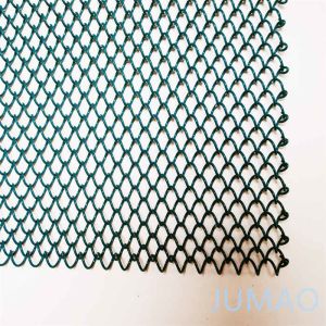 40ft Flexible Wire Metal Mesh Curtains Facades Grass Green