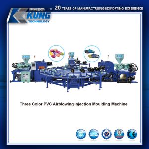 Durable Antiwear PVC Air Blowing Machine , PCU Shoe Sole Molding Machine