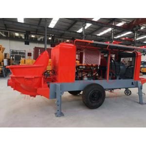 High Performance Electric Concrete Pump 80m3 / H Capacity 6200kg Weight