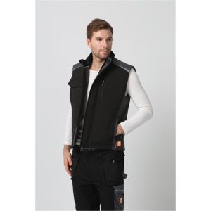 China OEM Breathable Water Repellent Clothing , 350gsm Black Winter Vest Mens on sale