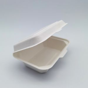 600ml Lunch Biodegradable Bagasse Tableware Disposable Takeaway Containers