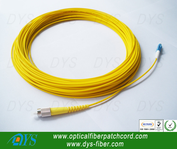 Outdoor NSN Jumper with bent boot G657A1Optical Fiber Patch Cord Duplex fiber LC