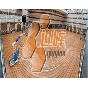 Interlocking Basketball Badminton Court Mould Resistant Modular PP Solid Wood