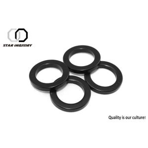 Black Radial Magnets , Strongest Neodymium Ring Magnets High Durability
