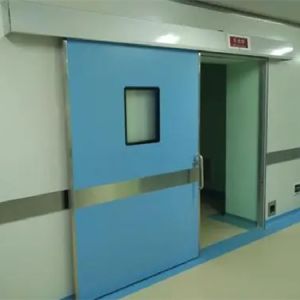 Off White Hospital Hermetically Sealed Doors Stainless Steel Material