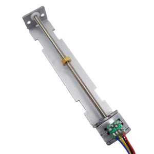 15mm 9V DC Miniature Slider Screw Stepper Motor with 0.02mm Displacement