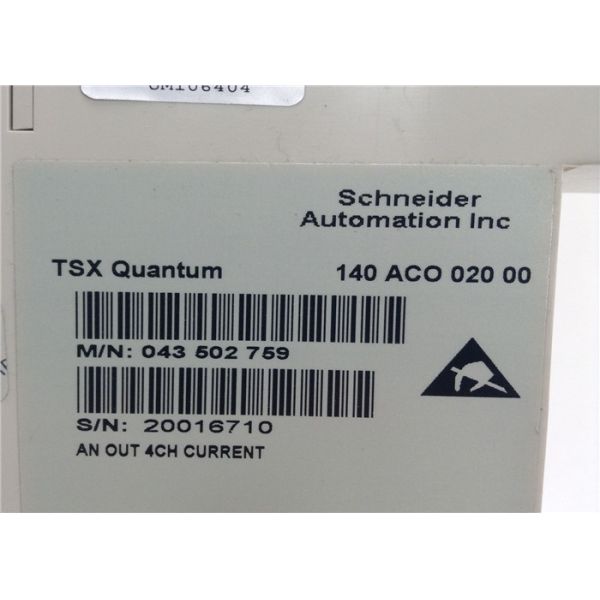 CE Electric Power Interface Module 140ACO02000 Analog Output TSC Quantum 140 ACO