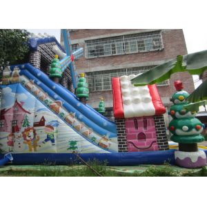 New 2019 Christmas inflatable slide big Xmas inflatable slide inflatable