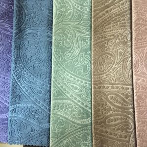 Dyed Embossed Sofa Fabric Simple Nordic Style Fashion With Soft Feeling