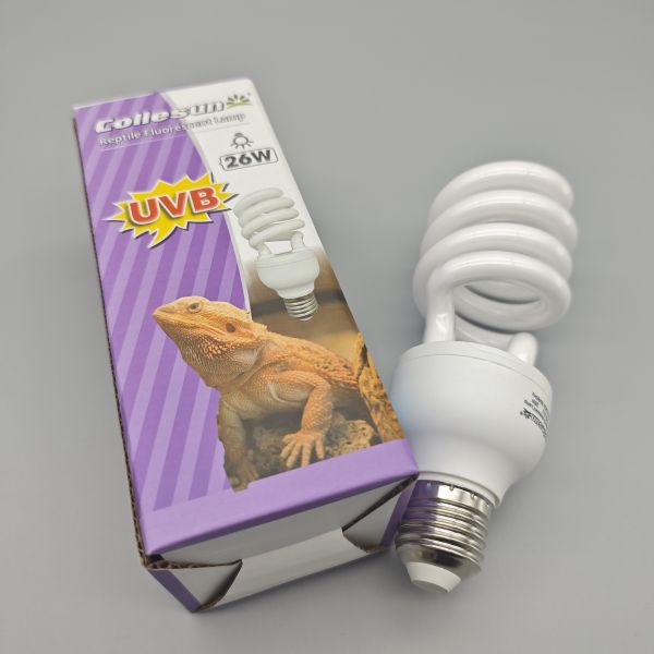 Buy E27 13W/26W  CFL UVB Lamp 26W 10.0 UVA And UVB Bulb For Bearded Dragons at wholesale prices