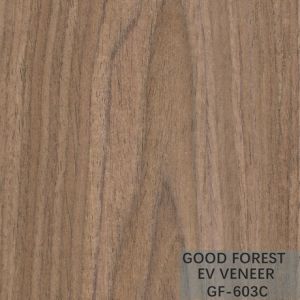 Engineered Wood Veneer EV Veneer Black Walnut Crown Cut Natural