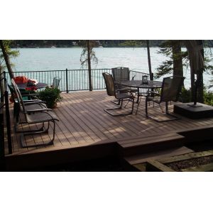Scratch Resistant Composite Capped Decking Outdoor Recycled Plastic Wood Deck