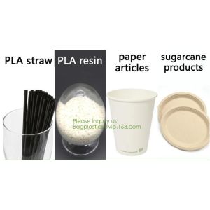 PLA Drinking Straws, CPLA Giant Straws, Individually Wrapped, Plant Based