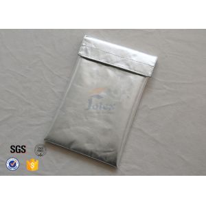 Fiberglass Fireproof Document Bag For Cash Passport Non Irritating 17x27cm