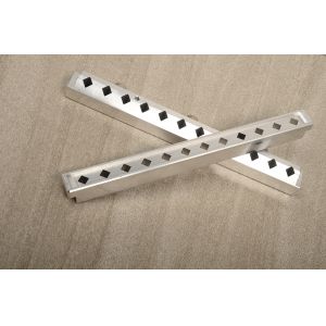 12 Hole Custom Lipstick Mold Small Gold Bar Square Aluminum