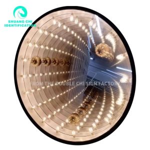 Power Consumption 12V Custom Infinity Mirror Neon Sign with Advertising Luminous