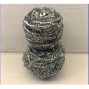 Quality Spiral Design Galvanized Steel Scouring Pad , Antibacterial Stainless Steel Scrubber for sale