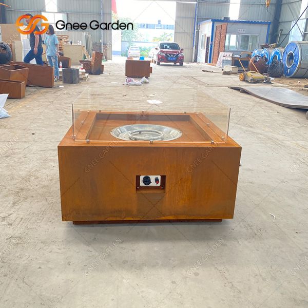 Table Top Steel Fire Pits Outdoor Patio Heater Corten Steel Fire Pit