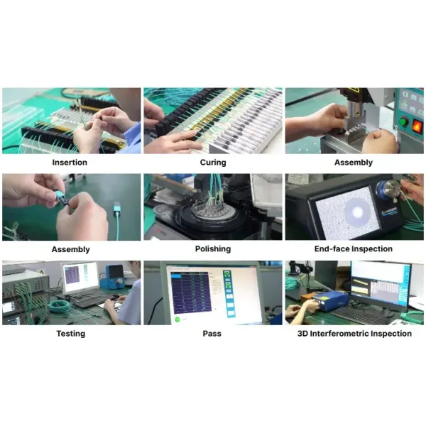 Factory Direct 12/6 Core MPO to LC Fiber Optic Patch Cord with Dual Core for High-Speed Data Transmission