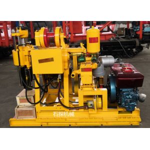 Diesel Engine Geological Drilling Rig Machine 22HP Crawler Mounted