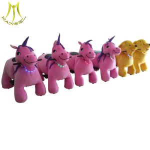 Hansel indoor amusement park equipment plush walking animal ride