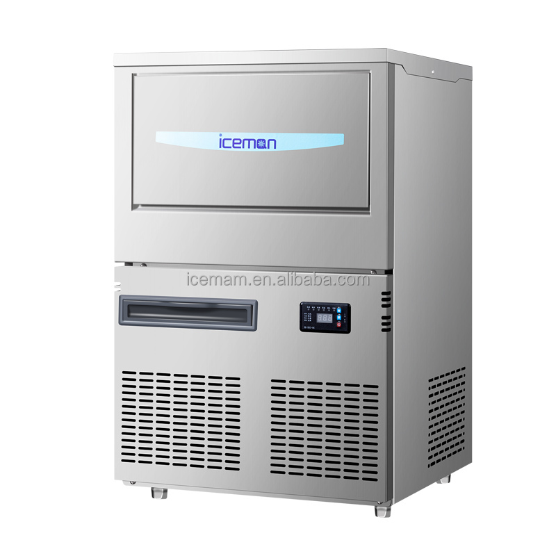 Quality ICS-100 Wholesale Factory Low Price All in One Ice Maker Machine Snow Flake Ice Machine 100kg Per Day For Seafood Shop for sale