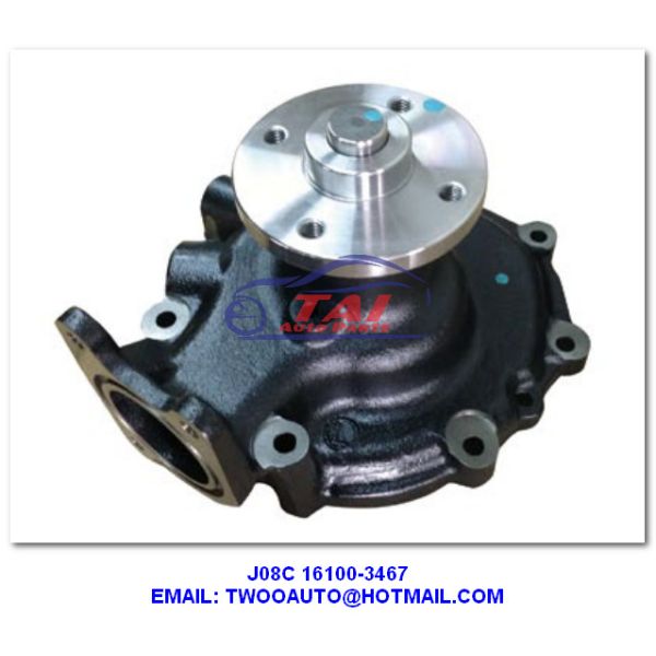 J08C 16100-3467 Car Power Steering Pump , Engine Parts J08C Water Pump HINO J08C