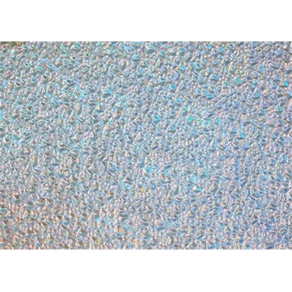 Diamond Embossed Decorative Patterned Glass 2mm 4mm 6mm Thickness For Shower Door