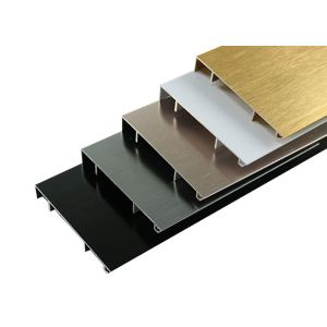 China Wall Base Protection Aluminium Skirting Profile Anodized on sale