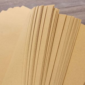 Uncoated Tissue 50CM*150M Recycled Kraft Paper Sheets Wood Pulp