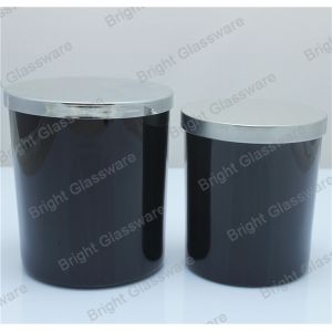 China black candle holder with silver lid for wholesale on sale