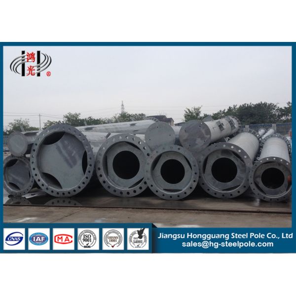 Buy Tapered Electrical Steel Utility Poles , Industrial / Street Lighting Pole at wholesale prices