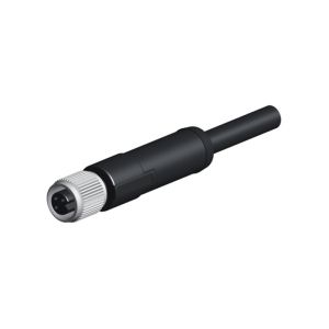 TPU GF IP67 M5 3 Pin Connector Straight To Female Molded 0.5m PVC