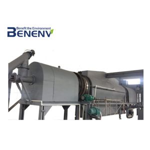 Horizontal Rotating Carbonization Machine Small Footprint Short Processing Time