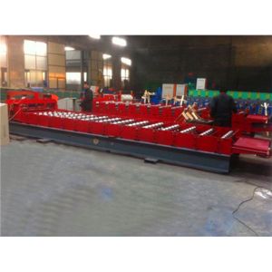 Trapezoidal Tile Type Glazed Tile Machine 5 T Loading Capacity 1250 Mm Uncoiling