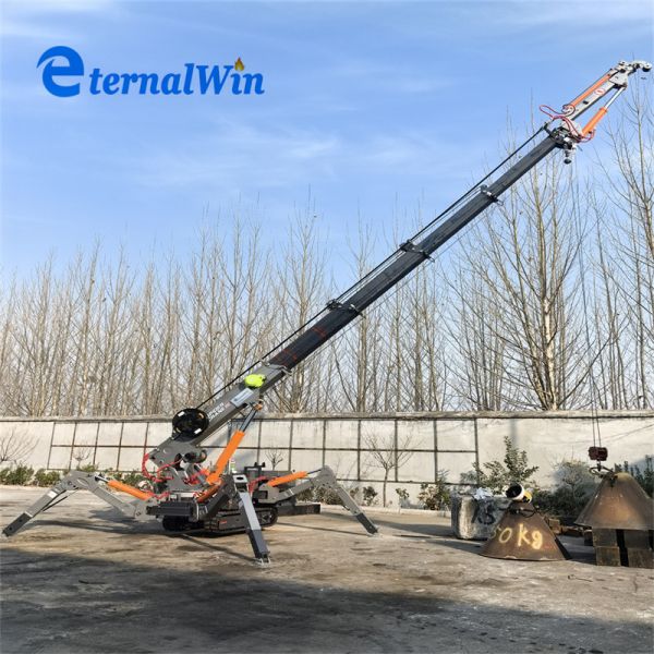 Steel 3 Ton 5 Ton Spider Crane Electric and Diesel Power for Maximum Strength