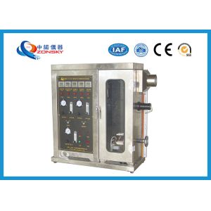 Quality Building Material Horizontal Flammability Tester For Combustion And Decomposition Smoke Density for sale