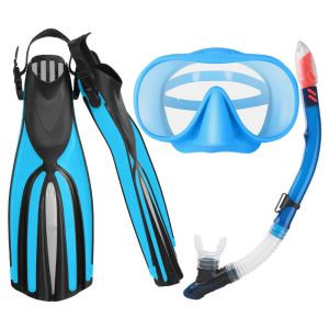 Sportswear Snorkel Mask Set Diving Fins Flipper Gear Set For Scuba Diving