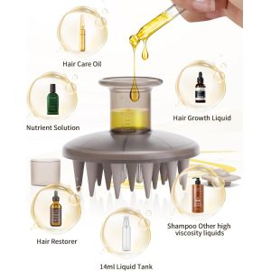 China BPA-Free Silicone Scalp Oil Applicator with Massage Bristles on sale