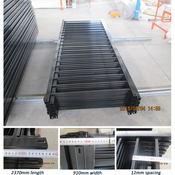 Stain Black Powder Garrison Fencing Panels